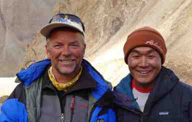 Chris with one of his Sherpa guides in Ladakh