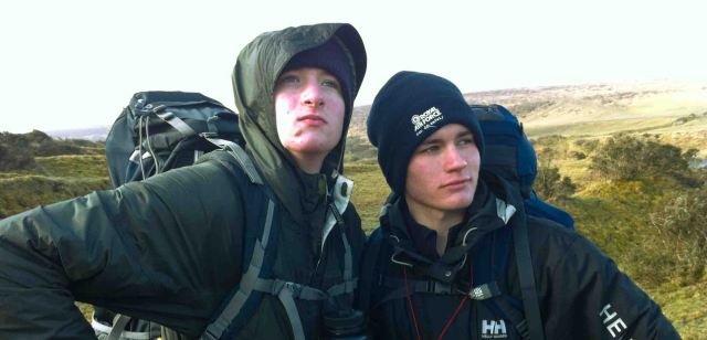 Two of the Monkton Lads looking heroic.