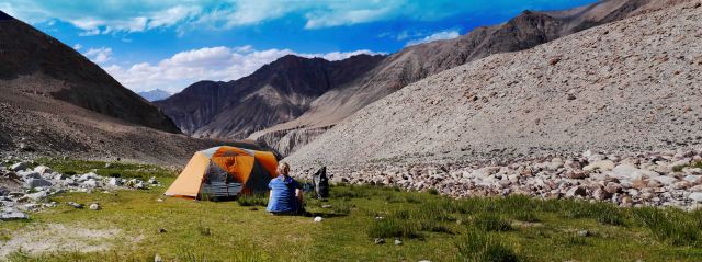 One of the high camps on our 2014 Telthop expedition.